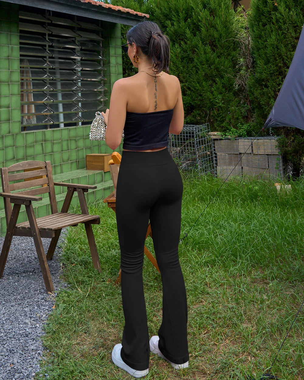 Cozy Ribbed Crossover Pants: Your Ultimate Lounge Upgrade!